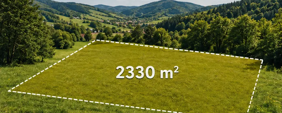 Pozemok 2 330 m² na dom alebo chatu, Lednické Rovne – Medné